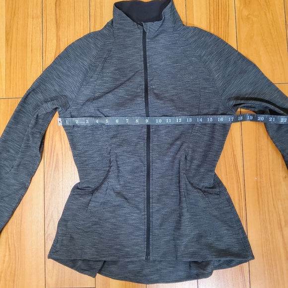 LULULEMON Size 8 Gait Keeper Jacket Gray Heathered Black Reflective - Picture 8 of 12